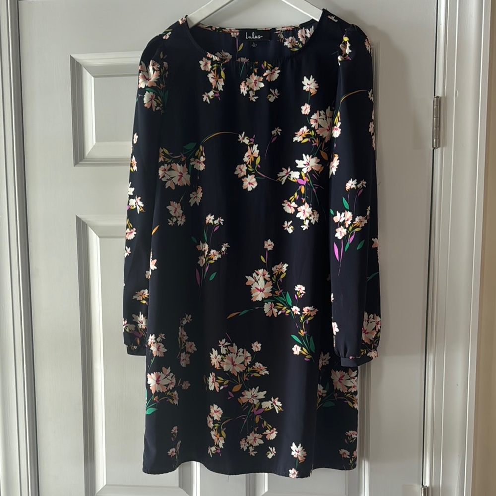 Lulu's Blue Floral Dress